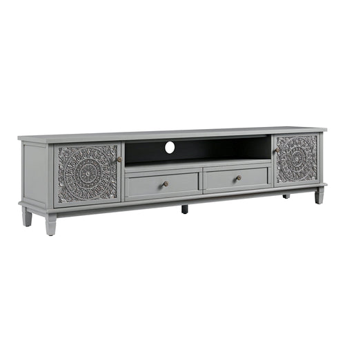 Chantilly Mid Grey 200cm Wide TV Unit