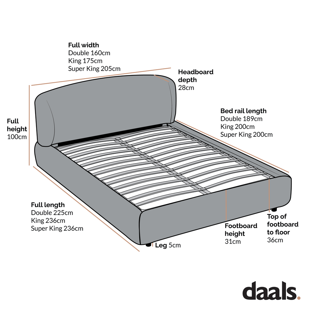 Constance Winged Headboard Ottoman Storage Bed, Musk Blush Boucle